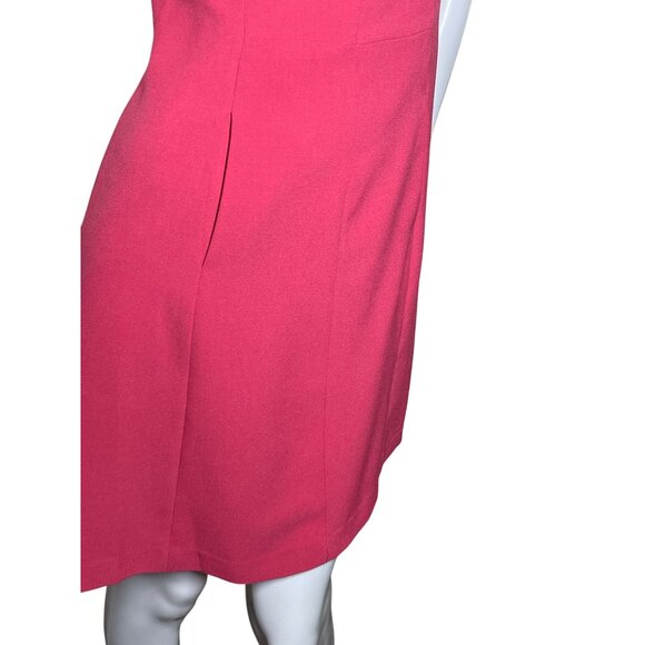 Vince Camuto Size 8 Dress Sleeveless Pink A-Line Classic Summer Women's Midi - Picture 10 of 16